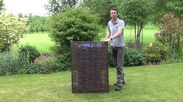 Single Wheelie Bin Willow Screen