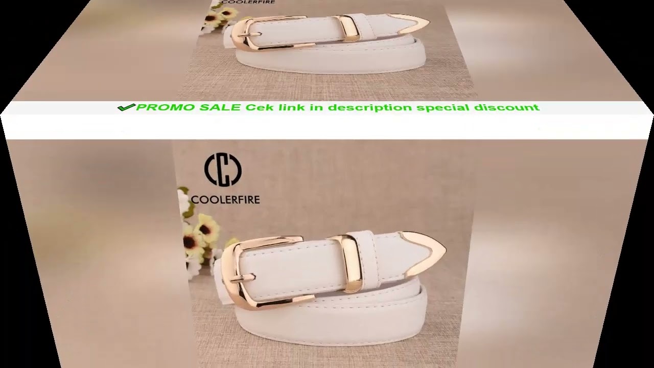 Fashion Women Leather Belts High Quality Gold Buckle Best Matching Dress Jeans Belts for Lady LB2146