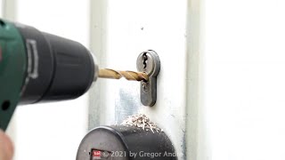 Schlüssel verloren - Zylinderschloss aufbohren