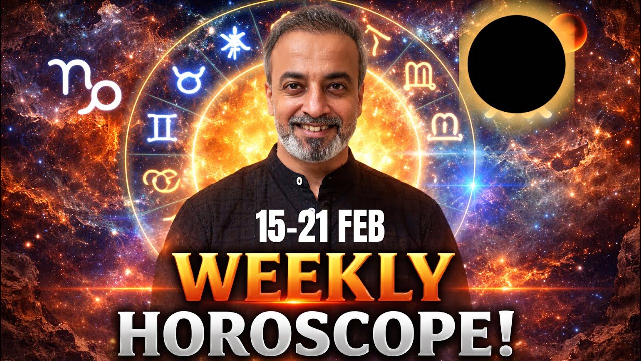 Weekly Horoscope for all Ascendants 15 Feb till 21 Feb 2026 | Solar Eclipse 17 Feb 2026