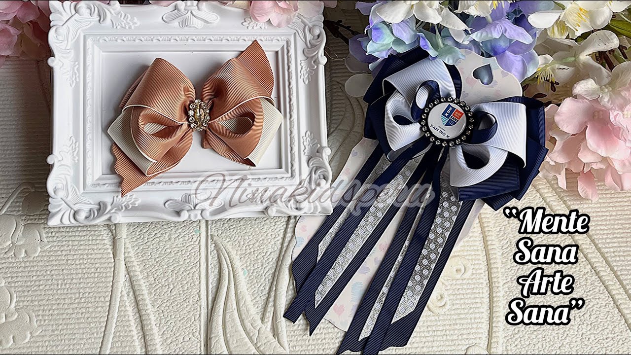 Lazos media cola para el colegio, elegante o casual tú eliges cómo hacerlo fácil y rápido | HAIR BOW