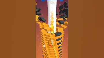 stack bounce game biggest level finish in 10 seconds #stack #stackball #shortvideo #gaming #shorts