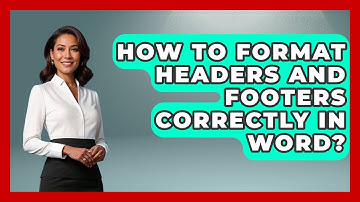 How To Format Headers And Footers Correctly In Word? | Docs and Sheets Pro News