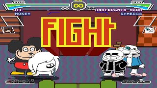 ILL & MOKEY  VS  UNDERPANTS SANS & SANESS | HILARIOUS MUGENS FIGHT! by GAME IT! 1,009 views 12 days ago 25 minutes