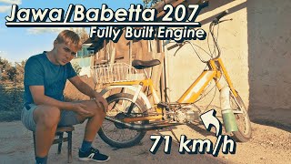 Jawa/Babetta 207 Extreme Tuning 71km/h - 60cc Reed Valve Converted