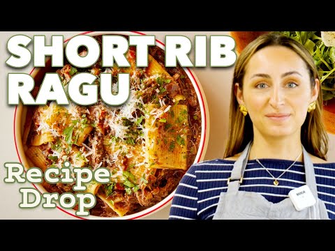 Oven-Braised Red Wine Short Rib Ragu With Rigatoni | Recipe Drop | Food52