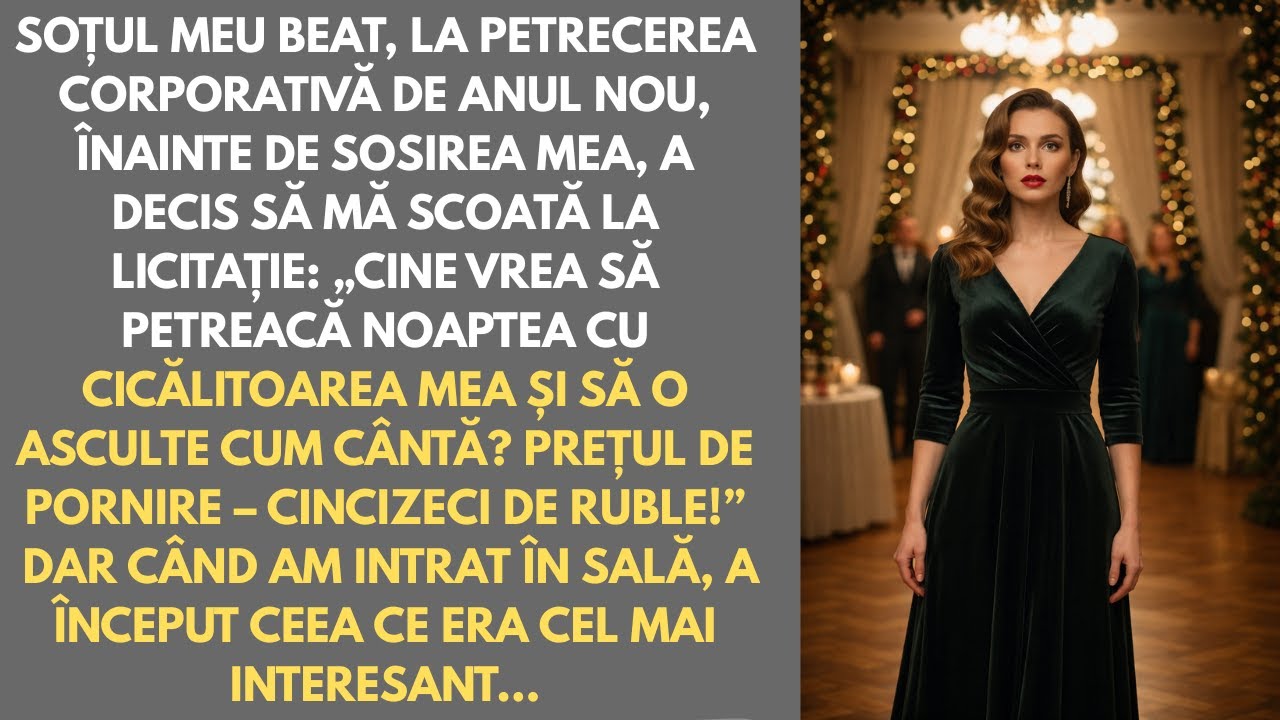 Soțul m-a scos la licitație pentru 50 de lei, la petrecerea corporativă. Când am intrat în sală, a..