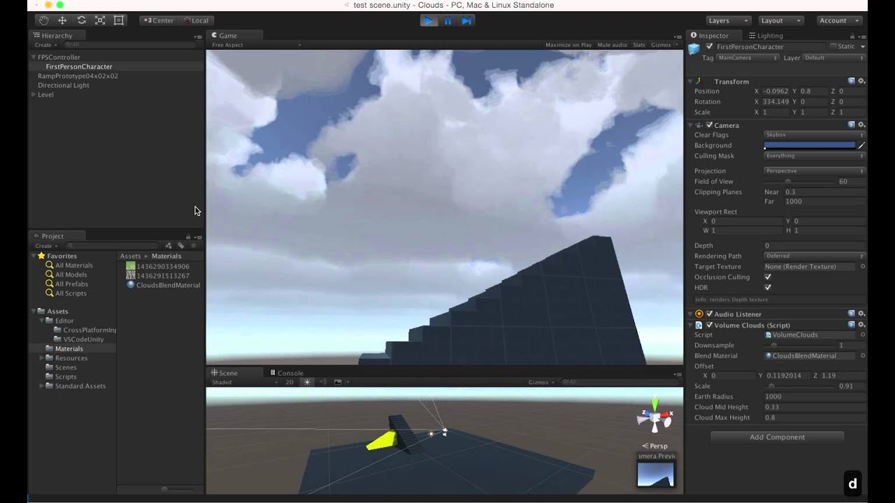 WIP Unity volumetric clouds post processing shader - YouTube