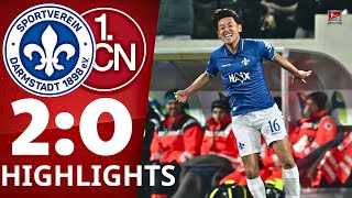 SV Darmstadt 98 - FC Nürnberg | 2:0 | Highlights | 2. Bundesliga, 19. Spieltag 2025/26