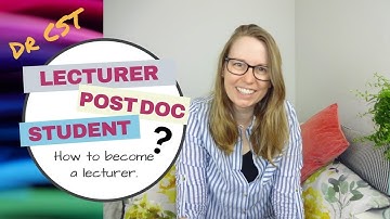How to become a UNIVERSITY LECTURER! (UK science edit)