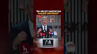 Özgür Özel Bu Millet Sandıktan Kaçanı Unutmaz