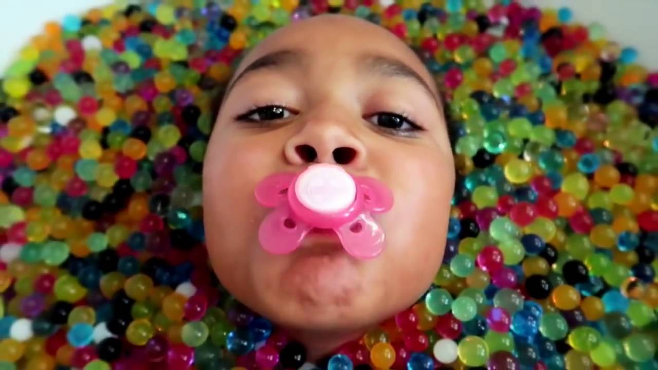 Bad Baby Messy Orbeez Bath Party Spa Explosion!! Daddy Freaks Out! Toy Freaks! Freaks Out! - #2