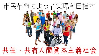 (つづき)我々の『市民革命政権』が目指す『共生・共有人間資本主義』社会とは何か？(No3)