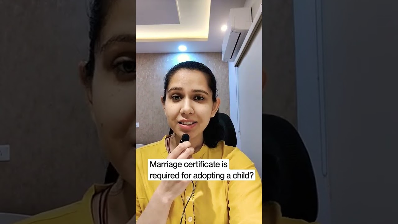 whether marriage certificate is required for child adoption?