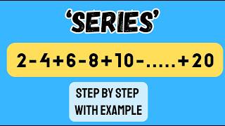 S-3 Series Sum in 1 Minute | Series Sum Tricks