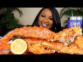 2X SPICY KING CRAB LEGS , SEAFOOD MUKBANG 먹방쇼 シーフード