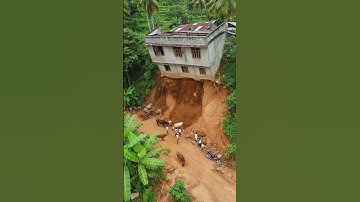 Shocking Landslide! #disaster #landslide #shortvideo