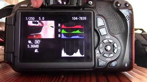 How To Turn Off Histogram: Canon EOS Rebel T3i, T7i & T8i