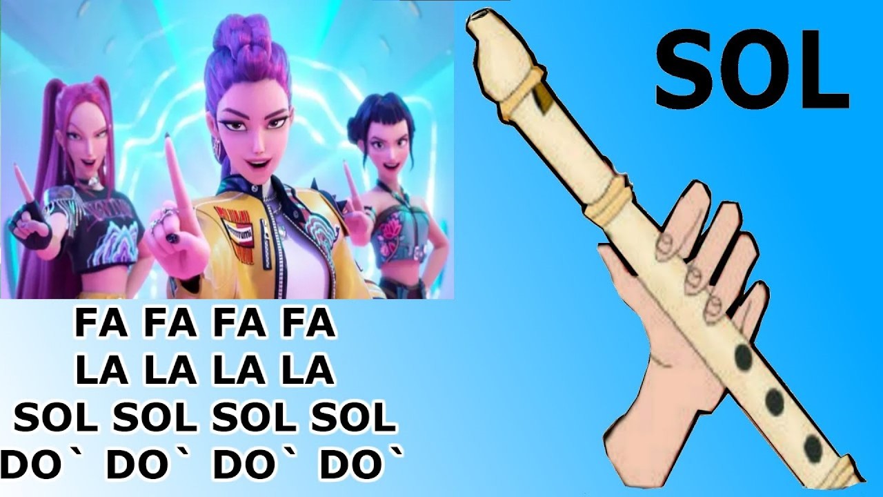 🎶 Kpop Demons Hunters OST - Flauta Dulce (Notas)