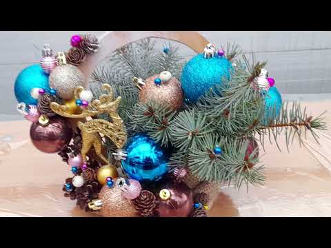 НОВОРІЧНІ КОМПОЗИЦІЇ З ПРИРОДНЬОГО МАТЕРІАЛУ#holidays #subtitles