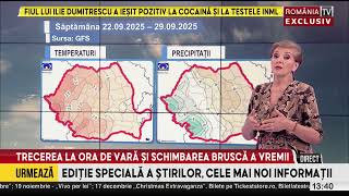 Prognoza Meteo Pentru Septembrie Octombrie. Încălzire Bruscă A Vremii.