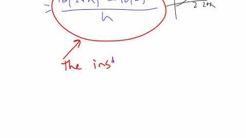 Ca12 - 2.1 (part 3) Rates of Change and Limits cont