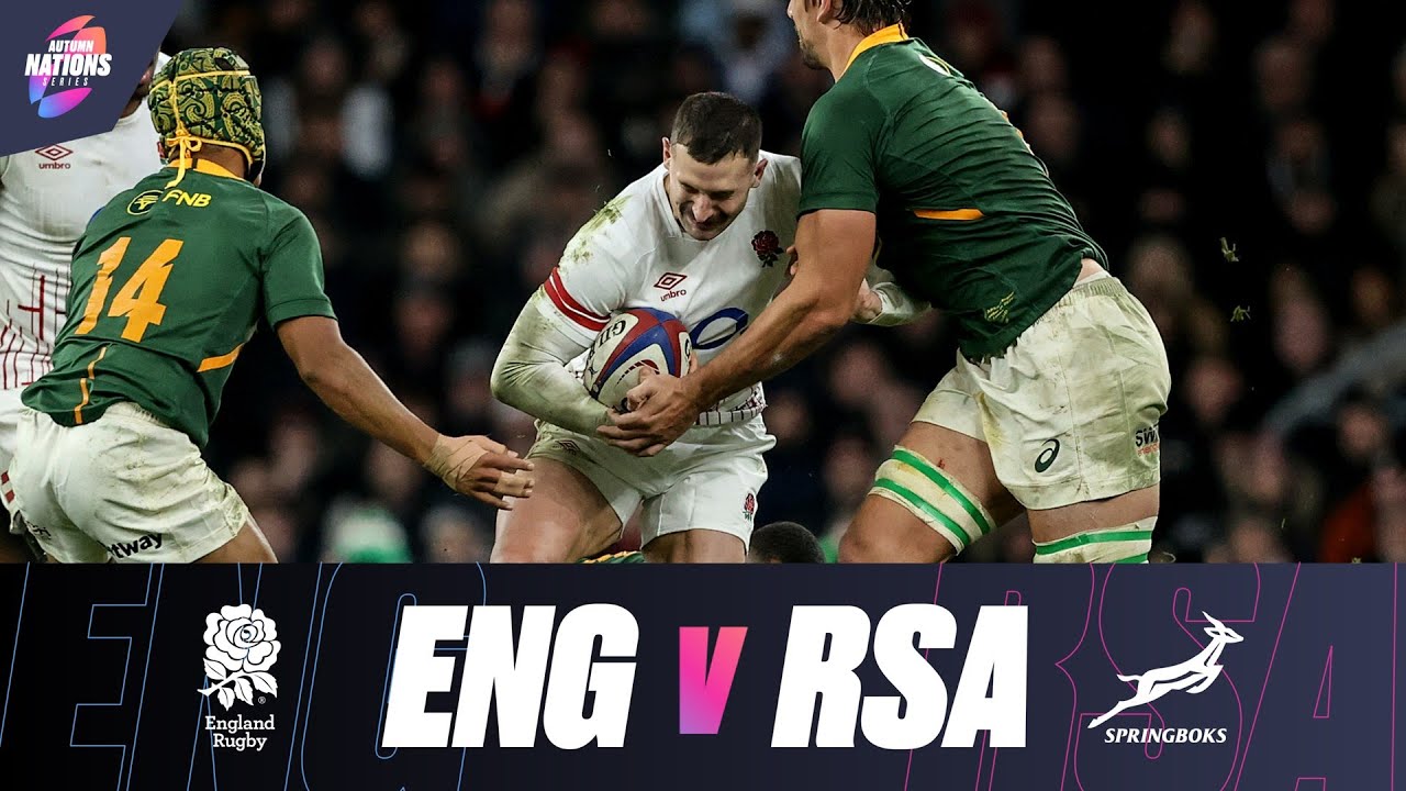 HIGHLIGHTS England v South Africa Physical encounter at Twickenham Autumn Nations Series