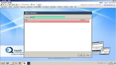 GST 3B REPORT IN EQUAL ERP