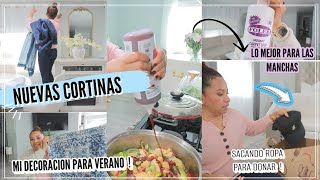 PONIENDO NUEVAS CORTINAS| SACANDO MI DECORACIÓN DE VERANO