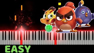 ANGRY BIRDS THEME SONG - Easy Piano Tutorial with SHEET MUSIC