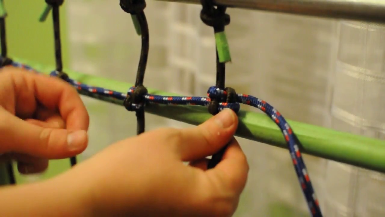 Knot for DIY Cargo net - YouTube