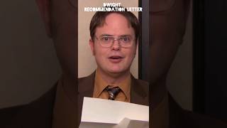 Dwight Recommendation Letter | TheOffice Letter Job Prank Money