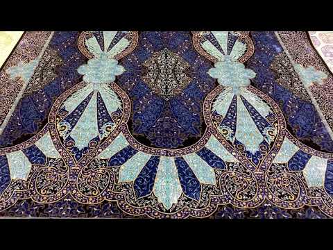 8x11ft handmade Cinar silk rug from Turkey - YouTube