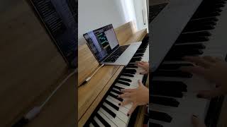 Recording Garage Band - Aerosmith Cover Crying on Piano