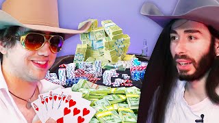 Getting DRUNK with MoistCr1tikal in a $20,000 Poker Match!