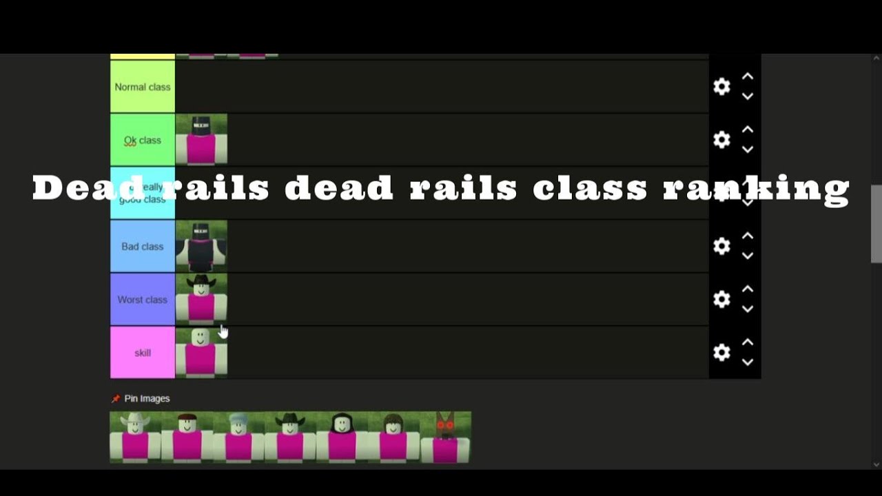 Dead rails class ranking