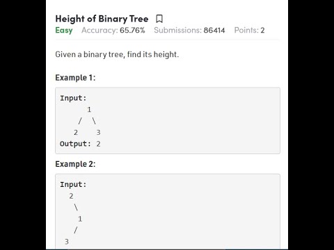 HEIGHT OF BINARY TREE | ZOHO | GEEKSFORGEEKS | TAMIL