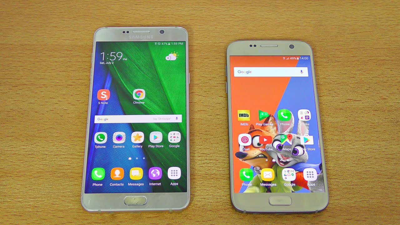 TouchWiz: Galaxy Note 7 vs Galaxy S7. Фото.