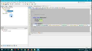 2023 PBO JAVA - Demonstrasi kelas, instansiasi dan objek pada java netbeans