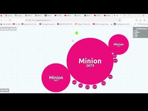 Agar.io - Playing with Bots/Minions! 