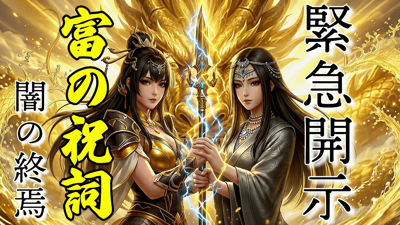 【緊急開示・富の祝詞】瀬織津姫と弁財天の金運爆増結び｜水と金が交わる奇跡の波動「大御宝たちよ気付きの時だ。」