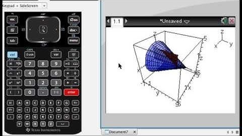 Graphing a Parametric Surface on TI-Nspire