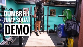 Dumbbell Jump Squat Demo