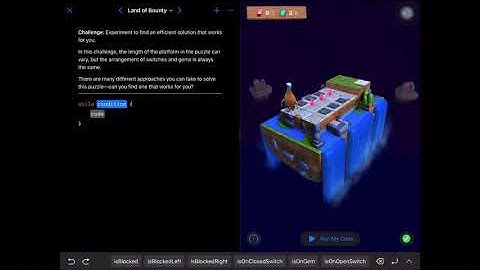 Solution of “Land of Bounty” on Swift Playgrounds