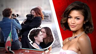 Zendaya packs on the PDA with boyfriend Tom Holland in Venice
