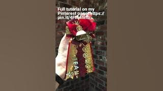 Homecoming Ring mum. Full tutorial on my Pinterest page! https://pin.it/4FM4hmz #homecomingmums