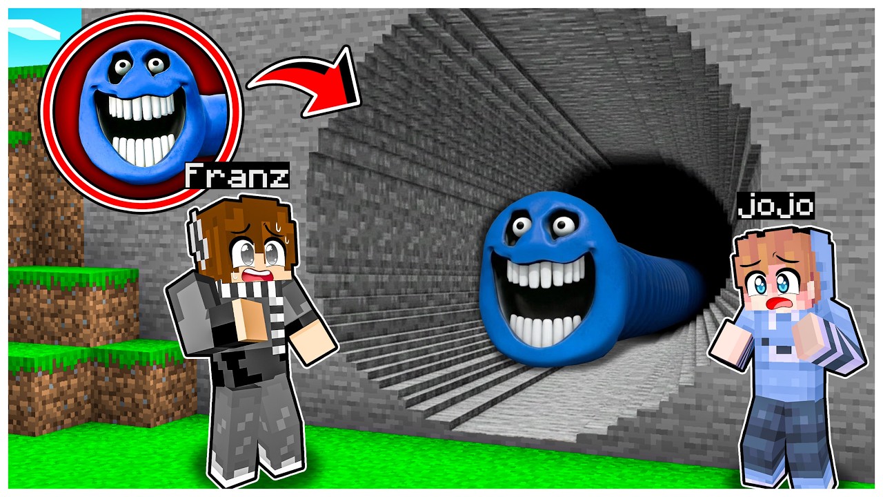 FRANZ & JOJO MENEMUKAN GOA ANOMALI ULAR LAPAR MENGERIKAN di MINECRAFT!!