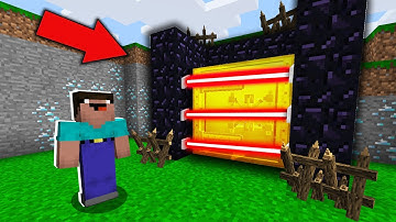 Minecraft NOOB vs PRO : NOOB FOUND MOST SECURE BUNKER IN THIS VILLAGE! Challenge 100% trolling