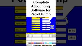 Complete Accounting software For Petrol Pump in Excel and google sheet Reel short #excel