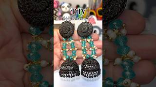 DIY Safety Pin Earrings🧷#shorts #diy #hack #earrings #handmade #jewellery @CrafterKavya